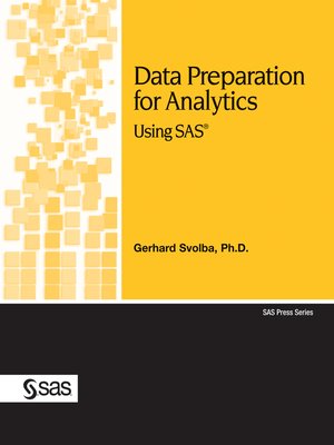 cover image of Data Preparation for Analytics Using SAS